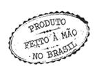 Produto feito à mão no Brasil